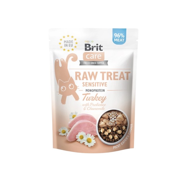 Brit Care Cat Raw Treat Sensitive Turkey 40gr