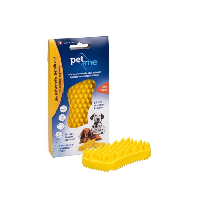Pet&Me Βούρτσα σιλικόνης για Κοντότριχους Σκύλους  