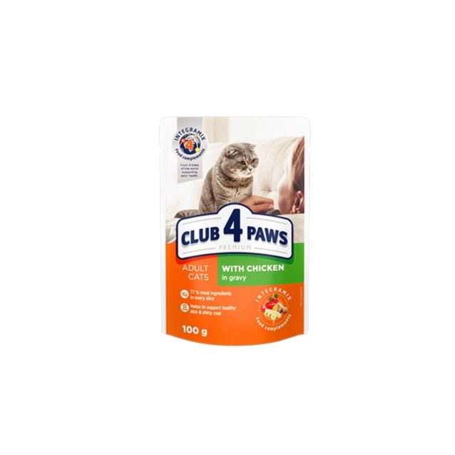Club 4 Paws Chicken in Gravy 100g