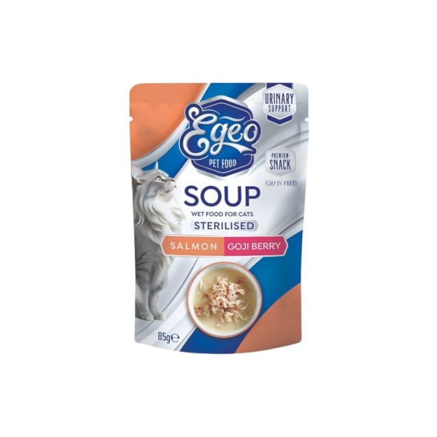 Egeo Soup Sterilised Σολομός & Goji Berry 85gr