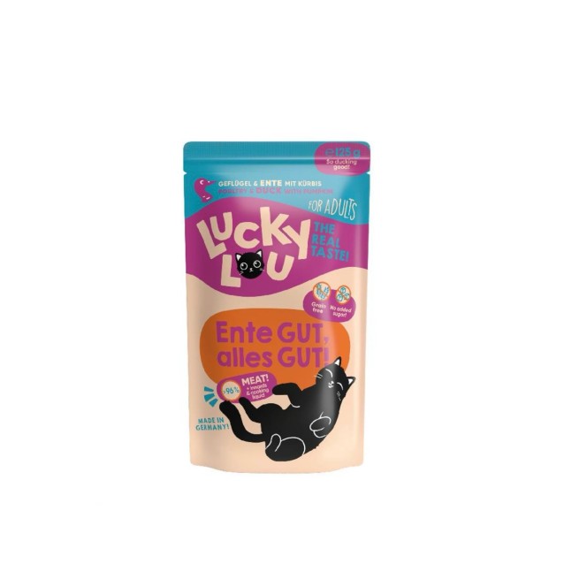 Lucky Lou LifeStage Adult Πουλερικά & Πάπια (με Κολοκύθα) 125gr