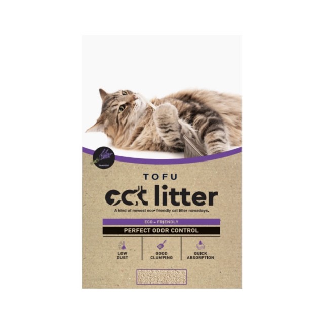 Tofu Cat Litter Clumping Levander 2.5kg