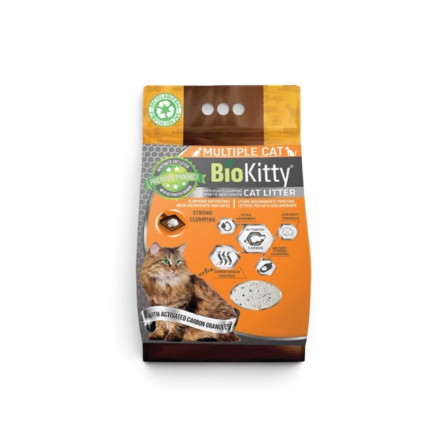 Biokitty Cat Litter Active Carbon 10lt
