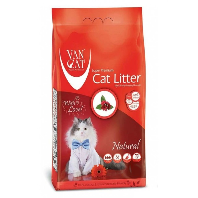 Van Cat Natural Clumping 10kg (Ψιλή) Van Cat Natural Clumping 10kg (Ψιλή)