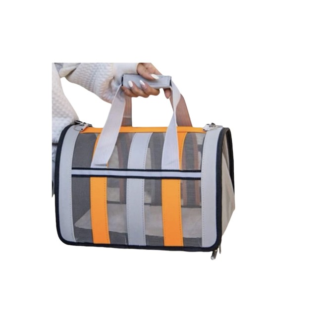 Τσάντα Μεταφοράς Γκρί-Πορτοκαλί 41x27x25