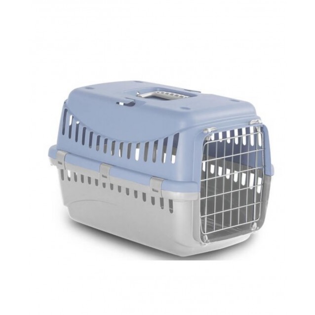 Κλουβί Μεταφοράς Γαλάζιο 46x31x32cm