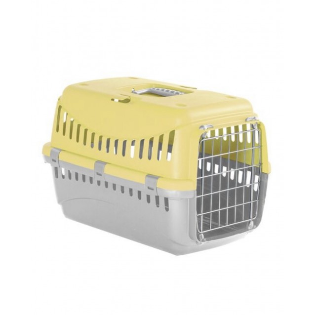 Κλουβί Μεταφοράς Κίτρινο 58x38x38cm