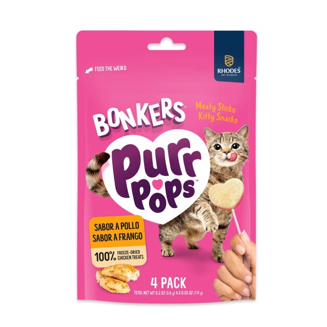 Bonkers Purrpops Cat Treat Freeze Dried Chicken 20gr