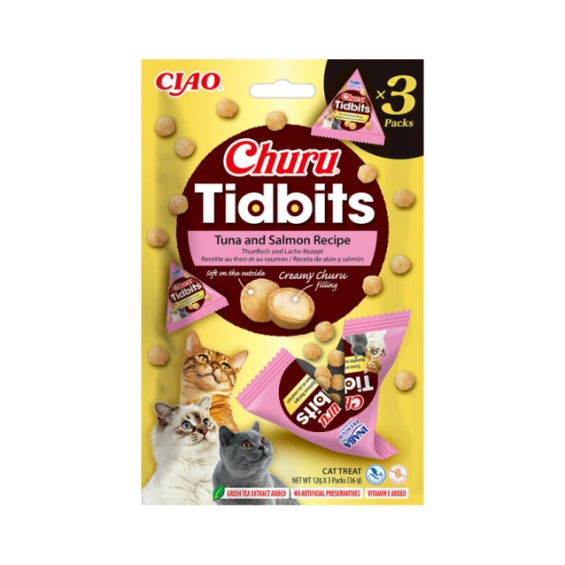 Churu Tidbits Τόνος & Σολομός 3x36gr Churu Tidbits Τόνος & Σολομός 3x36gr