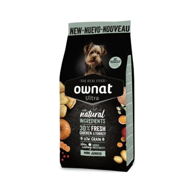 Ownat Ultra Mini Junior Κοτόπουλο & Γαλοπούλα 400gr