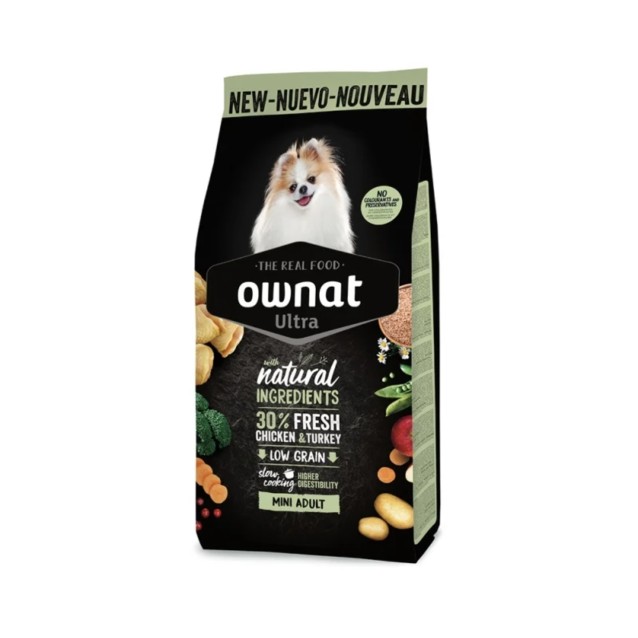 Ownat Ultra Mini Adult Κοτόπουλο & Γαλοπούλα 3kg