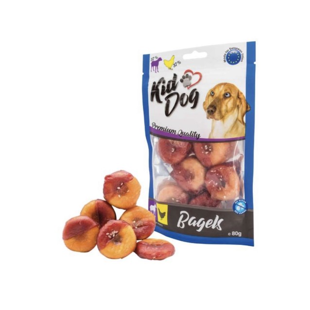 KidDog Bagel Αρνί & Κοτόπουλο 80gr