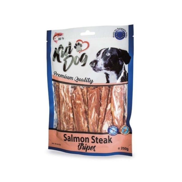 KidDog Salmon Steak in Strip 250gr