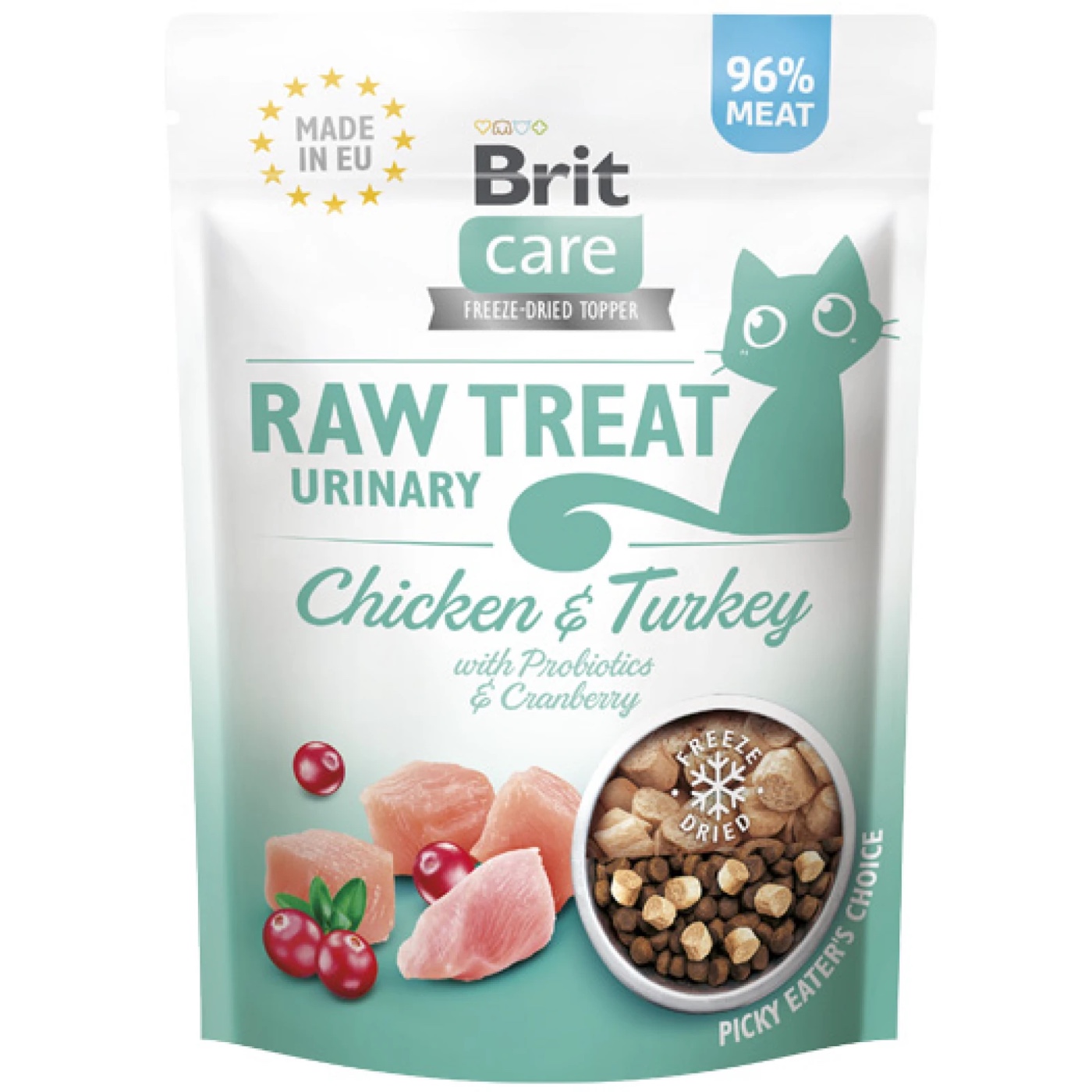 Brit Care Cat Raw Treat Urinary Chicken & Turkey 40gr