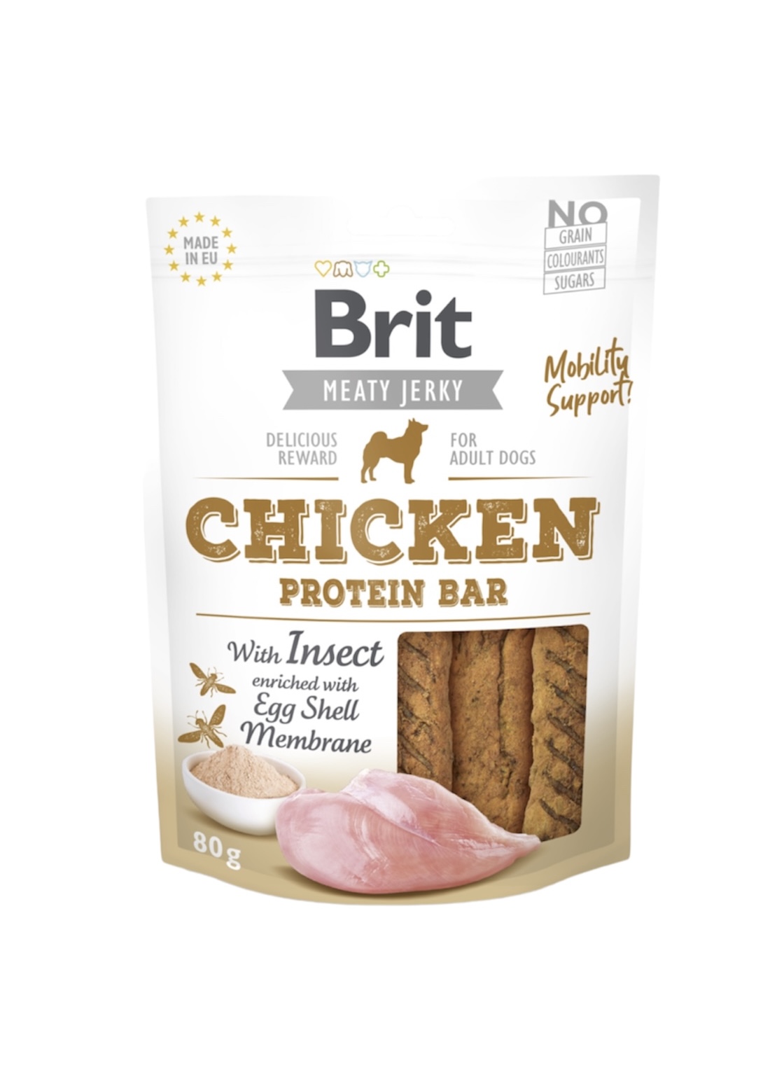 Brit Meaty Jerky Chicken Protein Bar 80gr