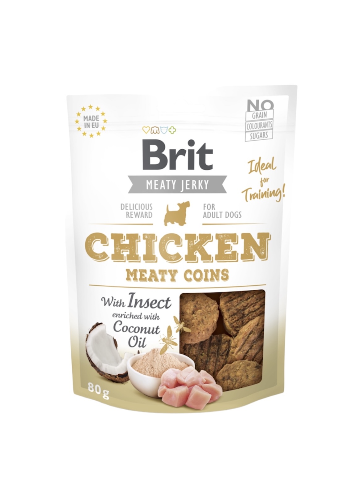 Brit Meaty Jerky Chicken Meaty Coins 80gr