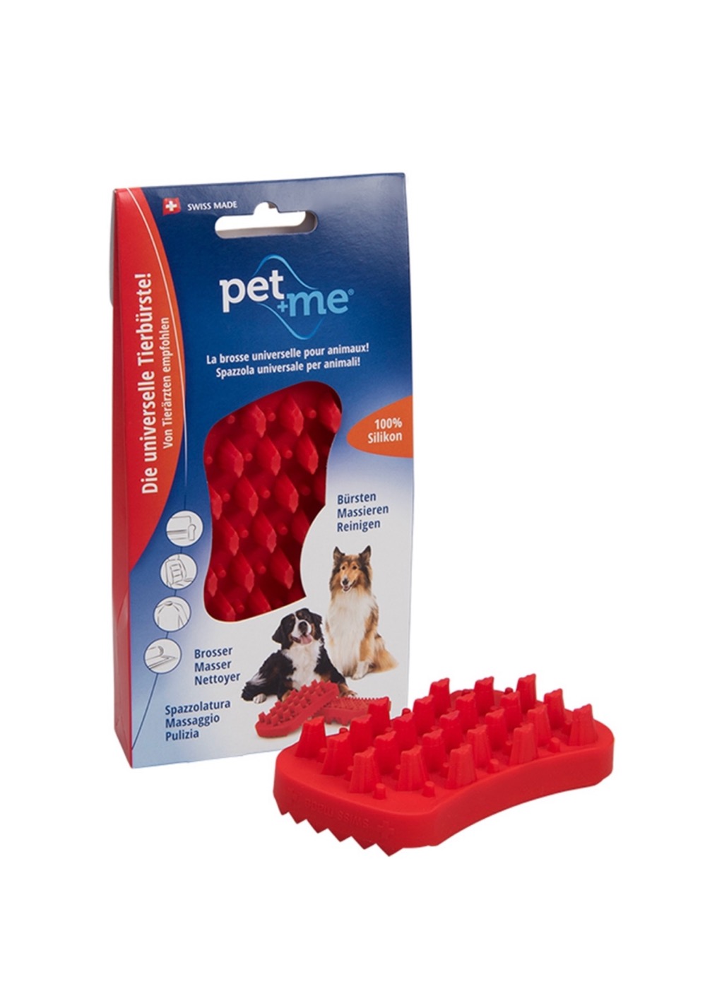 Pet&Me Βούρτσα Σιλικόνης για Μακρύτριχους Σκύλους 