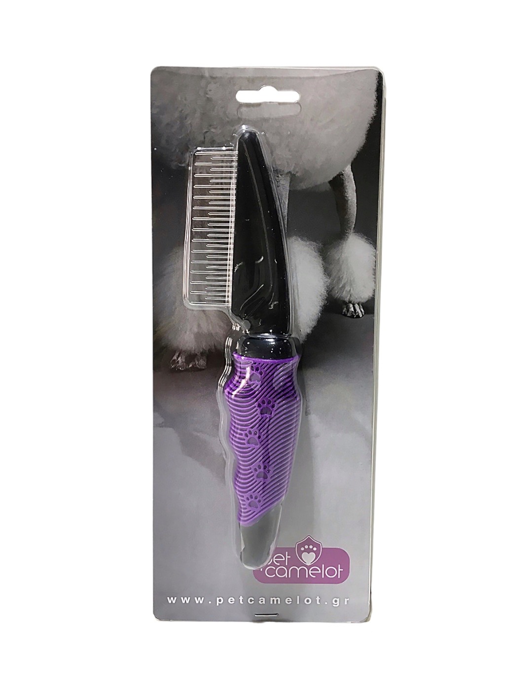 Χτένα μεταλλική με διπλού μήκους δόντια 