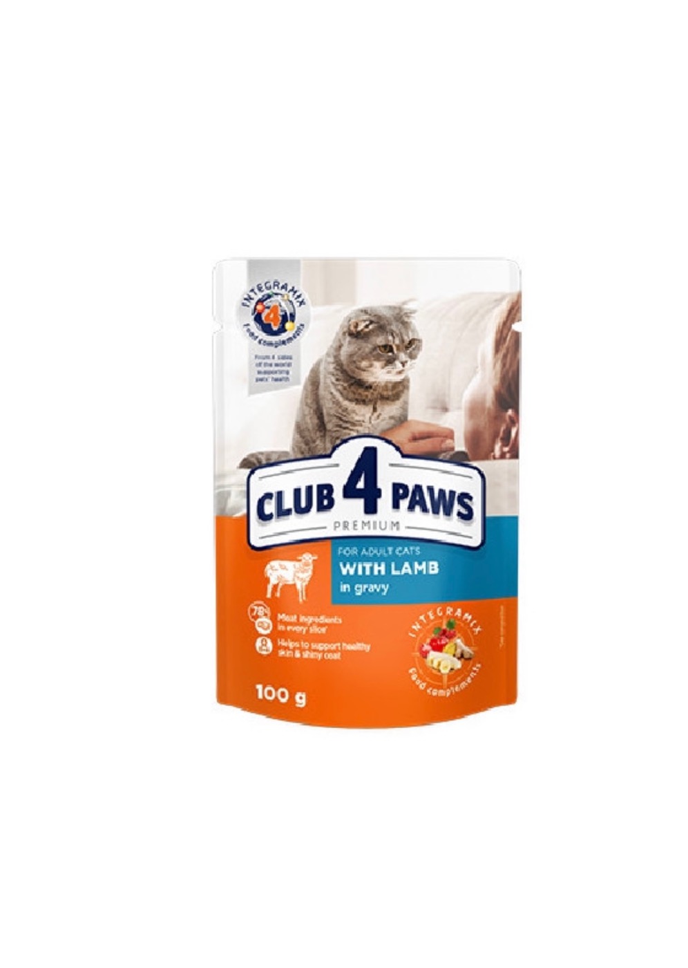 Club 4 paws Lamb in Gravy 100g