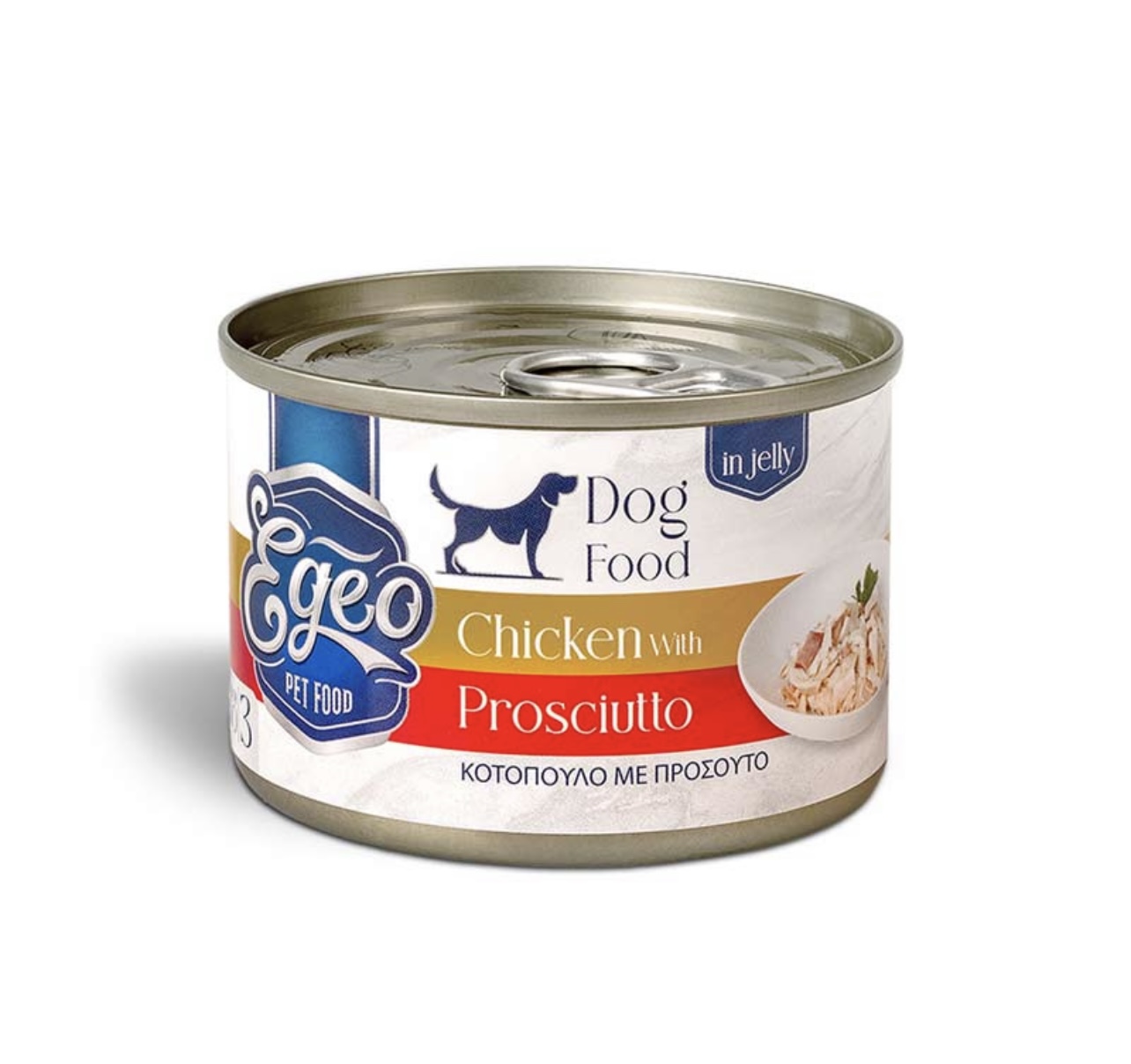Egeo Dog Adult Κοτόπουλο με Προσούτο σε Ζελέ 160gr