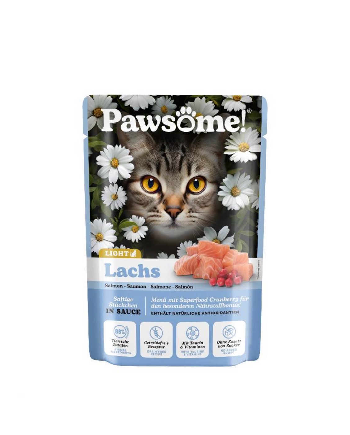 Pawsome Adult Light Σολομός 85gr