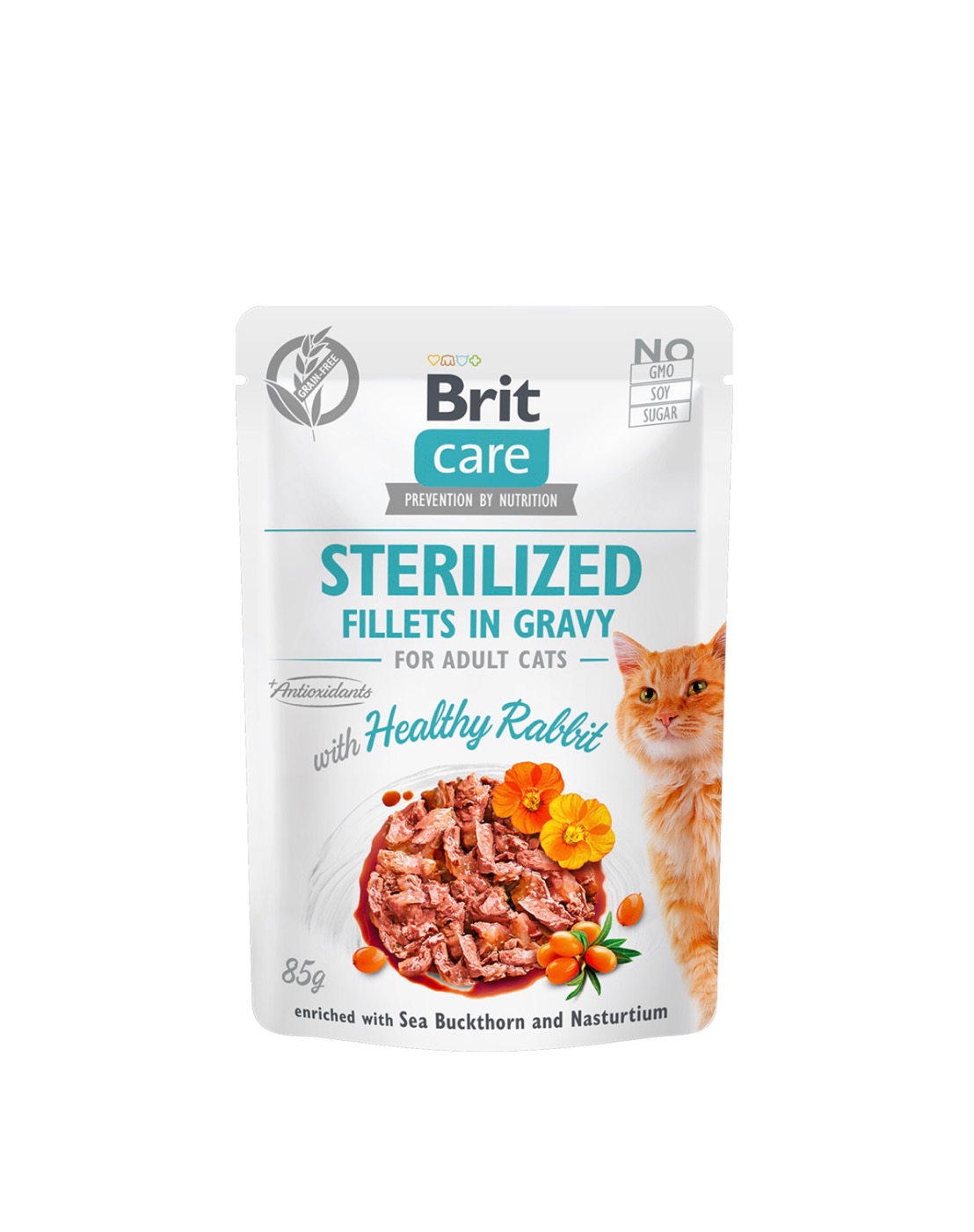 Brit Care Pouches Sterilised Fillets Rabbit In Gravy 85g
