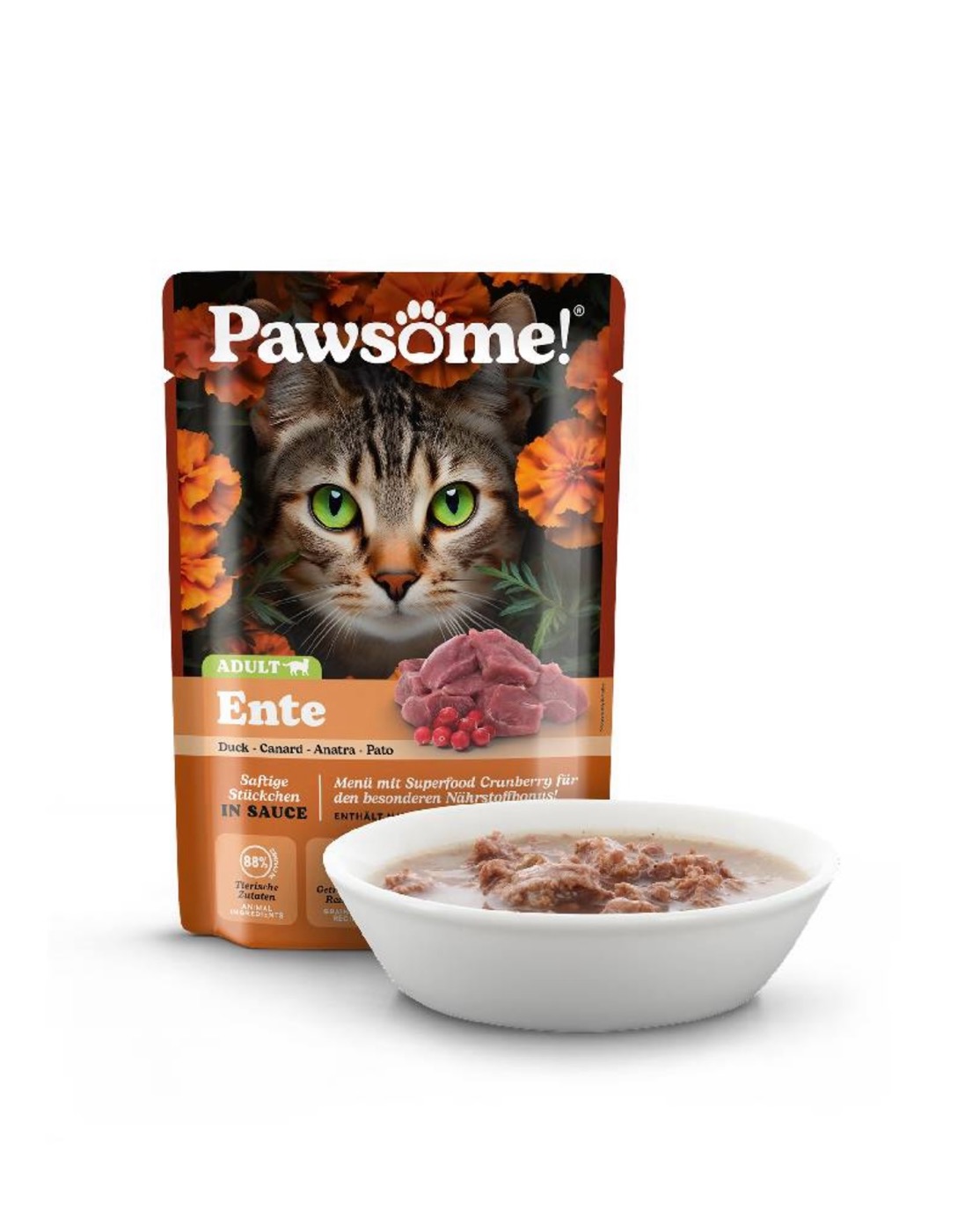 Pawsome Adult Πάπια 85gr