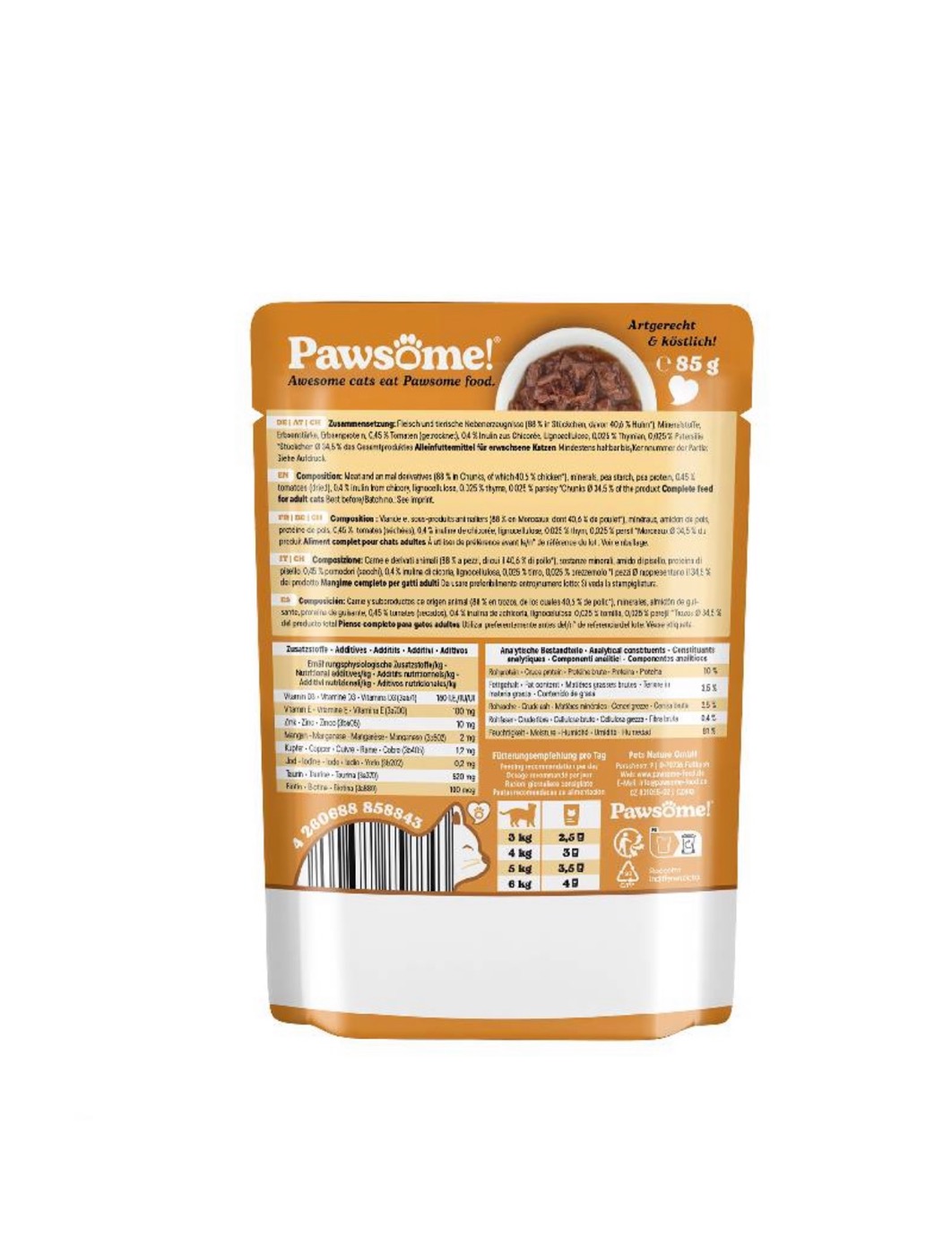 Pawsome Adult Κοτόπουλο 85gr