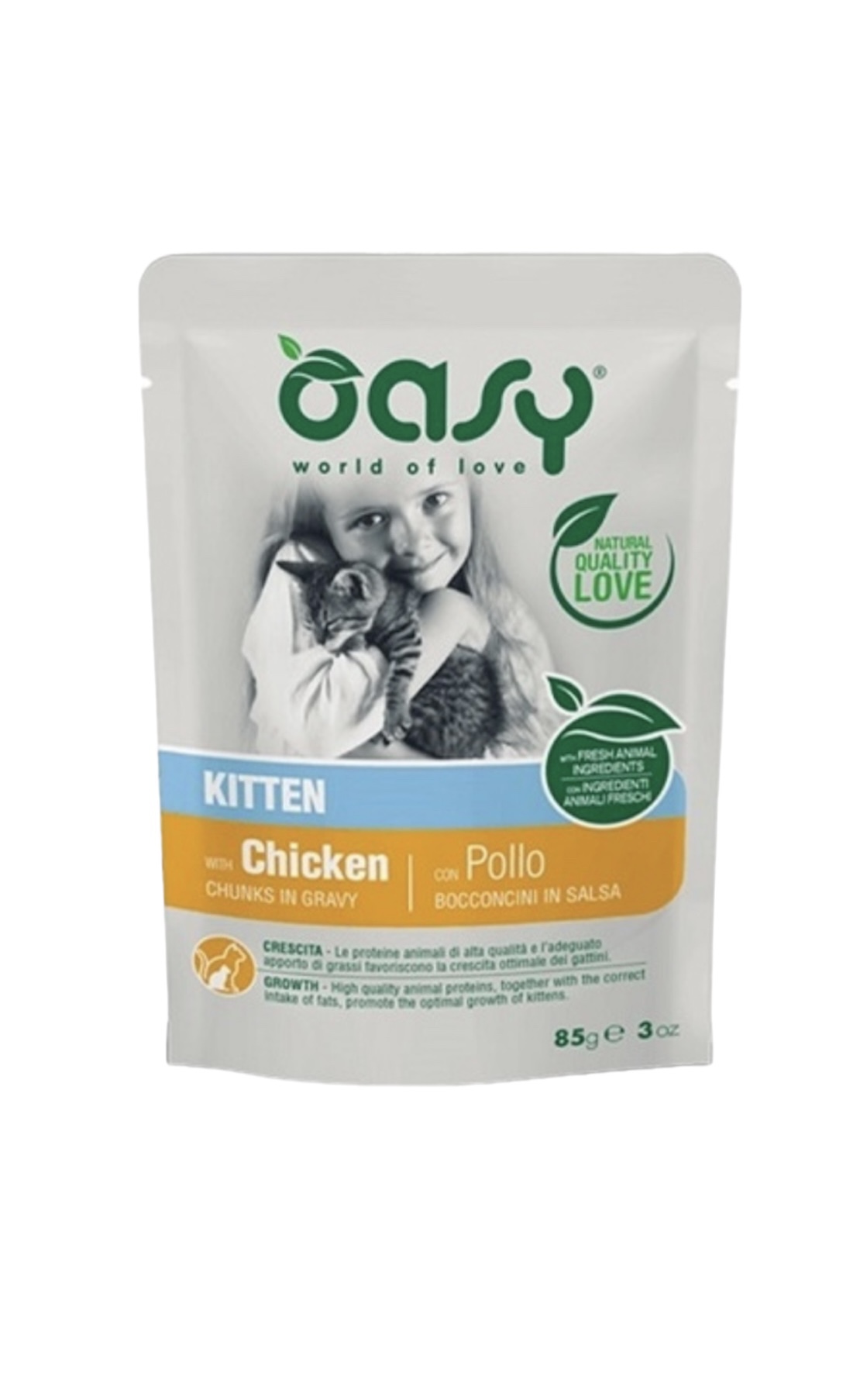 Oasy Kitten Chicken in Gravy 85gr