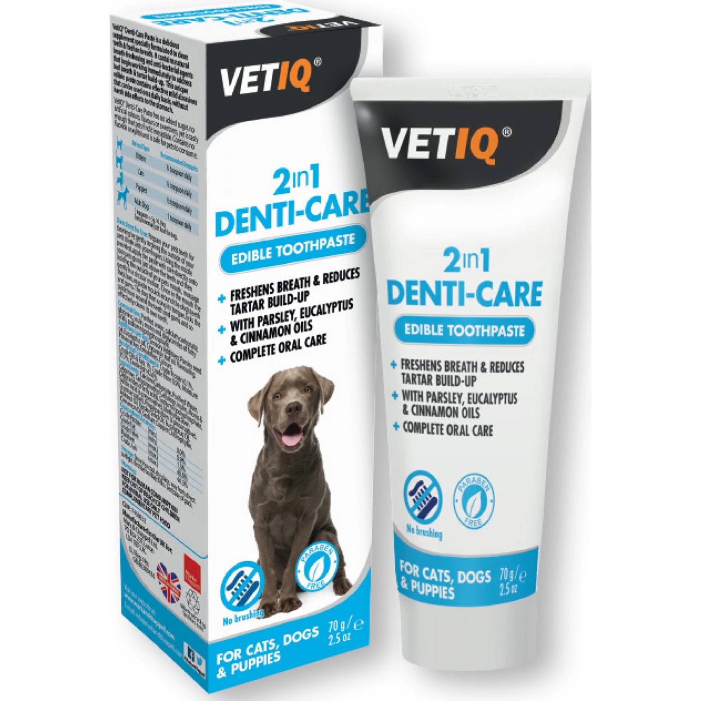Vetiq 2in1 Denti Care Οδοντόπαστα Για Σκύλους Και Γάτες 70gr