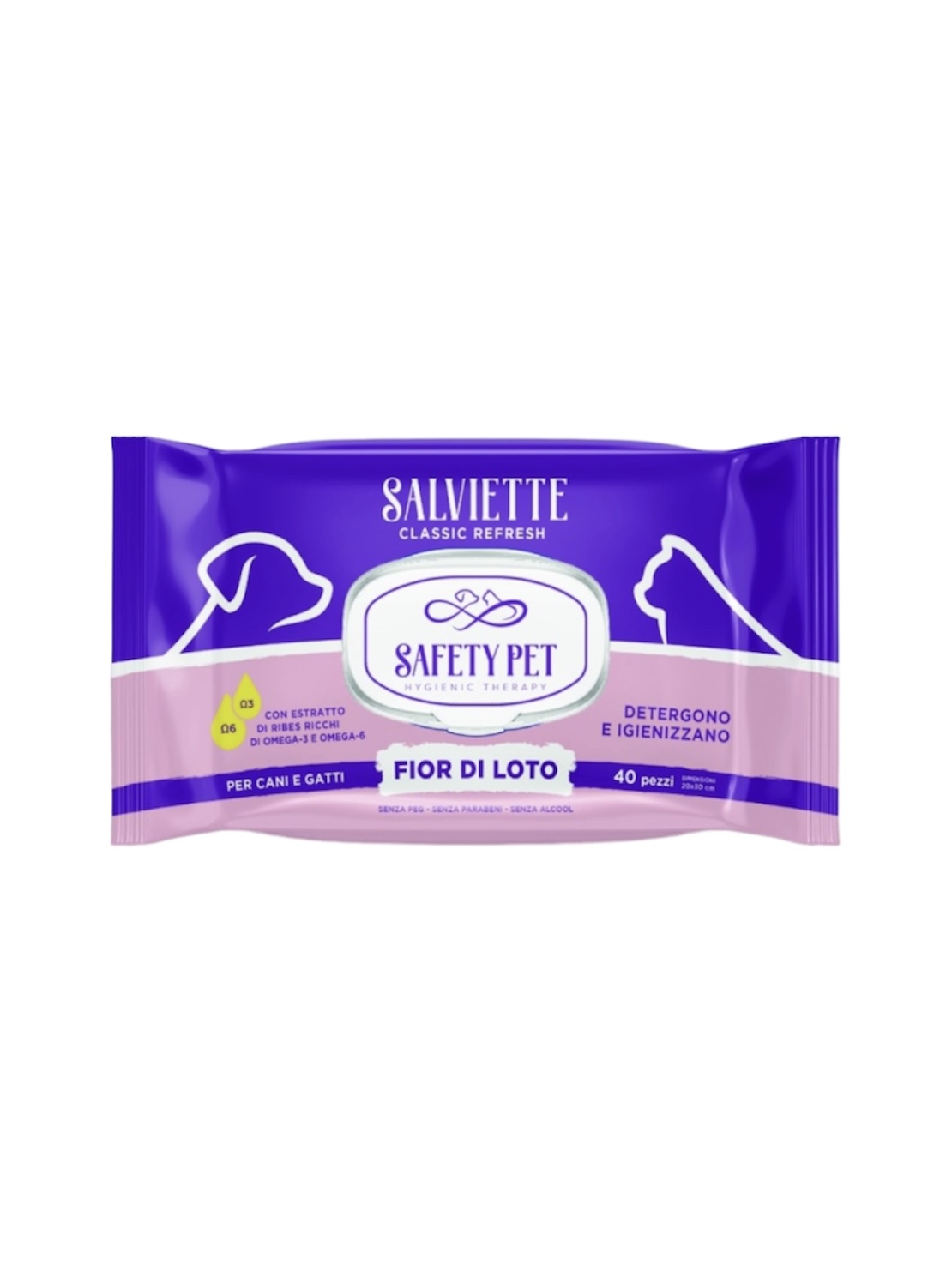 Μαντηλάκια Salviette Λουλούδι Λωτού 40pcs