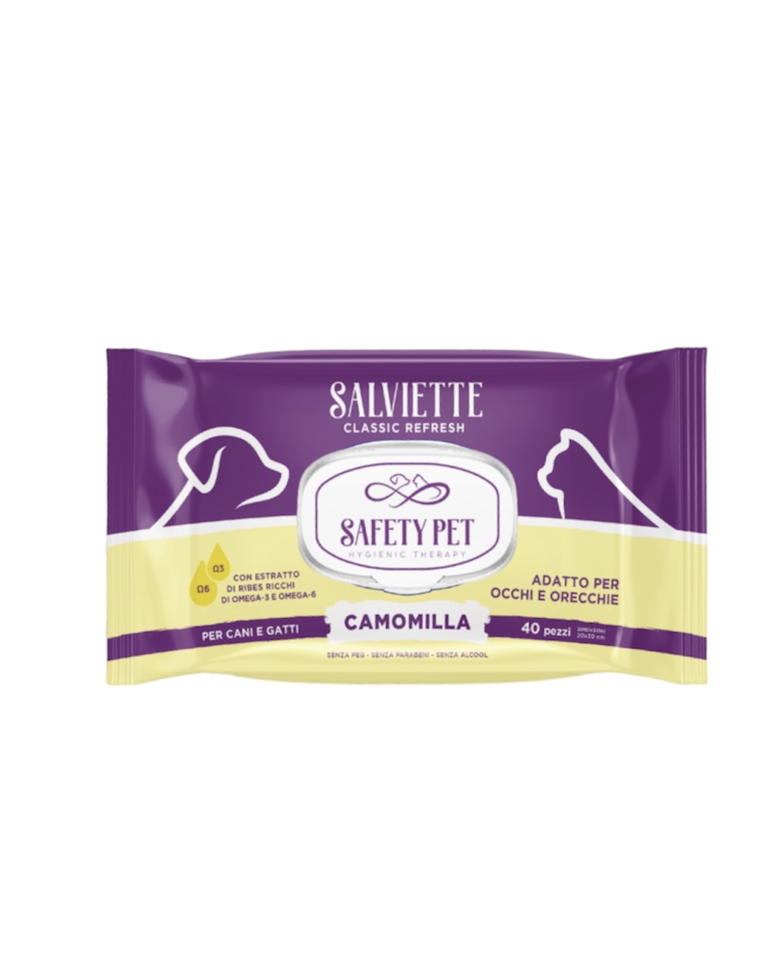 Μαντηλάκια Salviette Χαμομήλι 40pcs