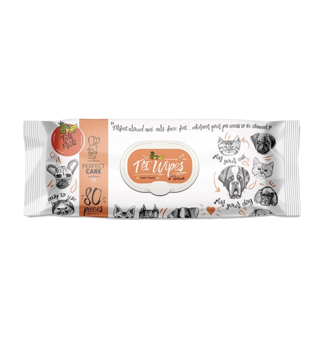 Perfect Care Μαντηλακια Tutti Frutti 80pcs
