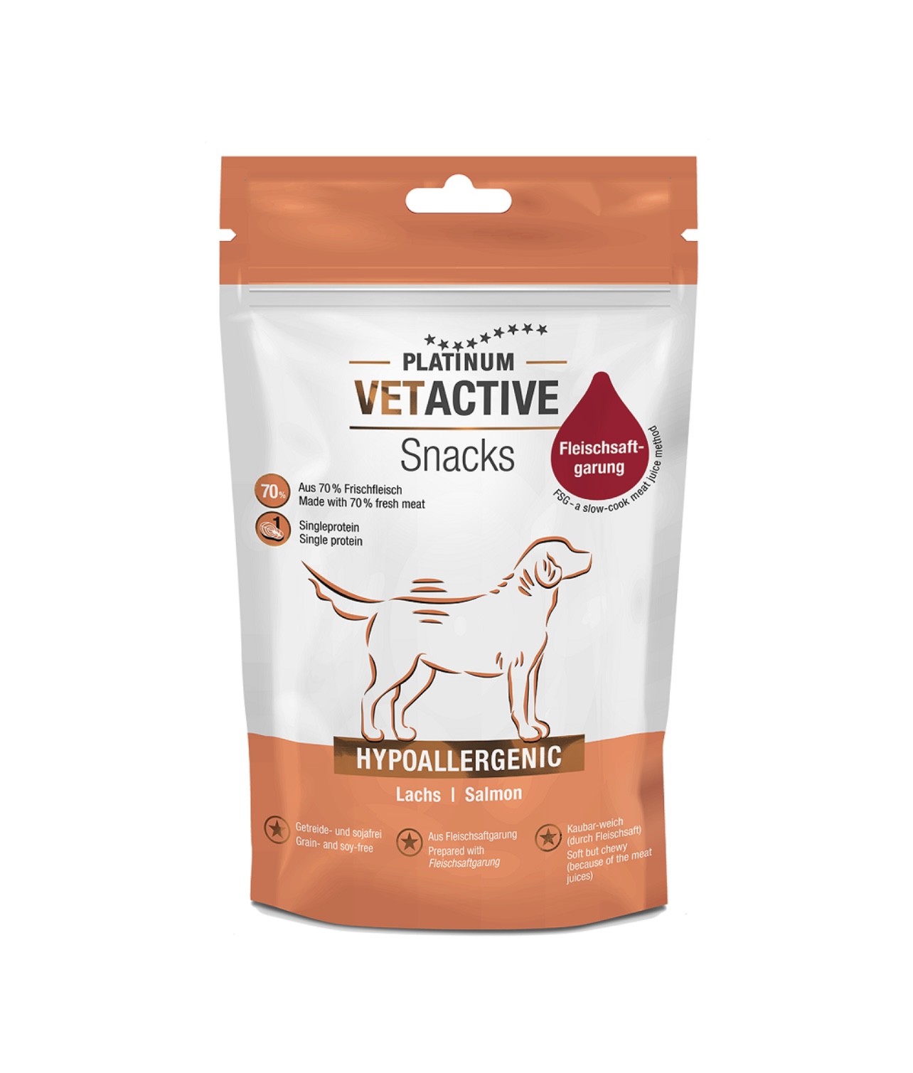 Platinum Hypoallergenic Snack Salmon 200gr