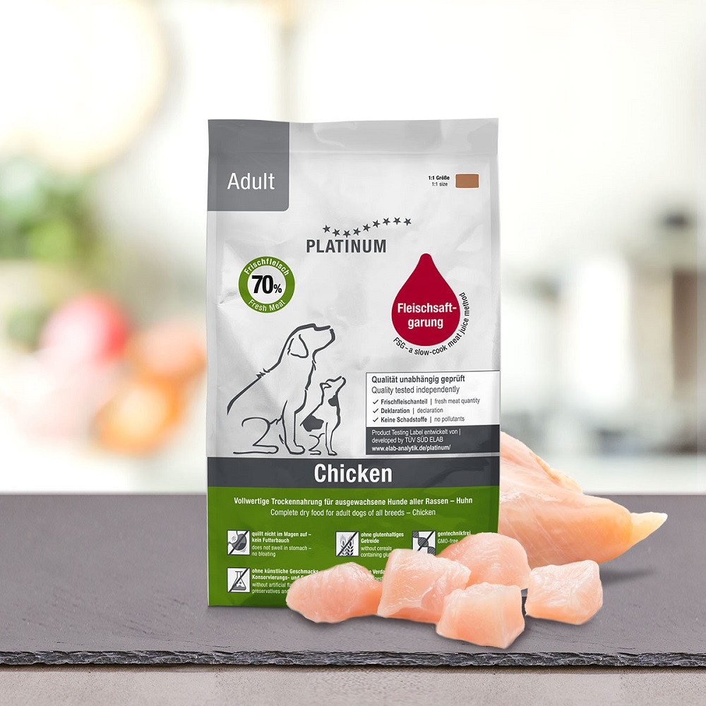 Platinum Adult Κοτόπουλο Μαγειρευτή (FSG) Ξηρά Τροφή Σκύλου 1.5kg
