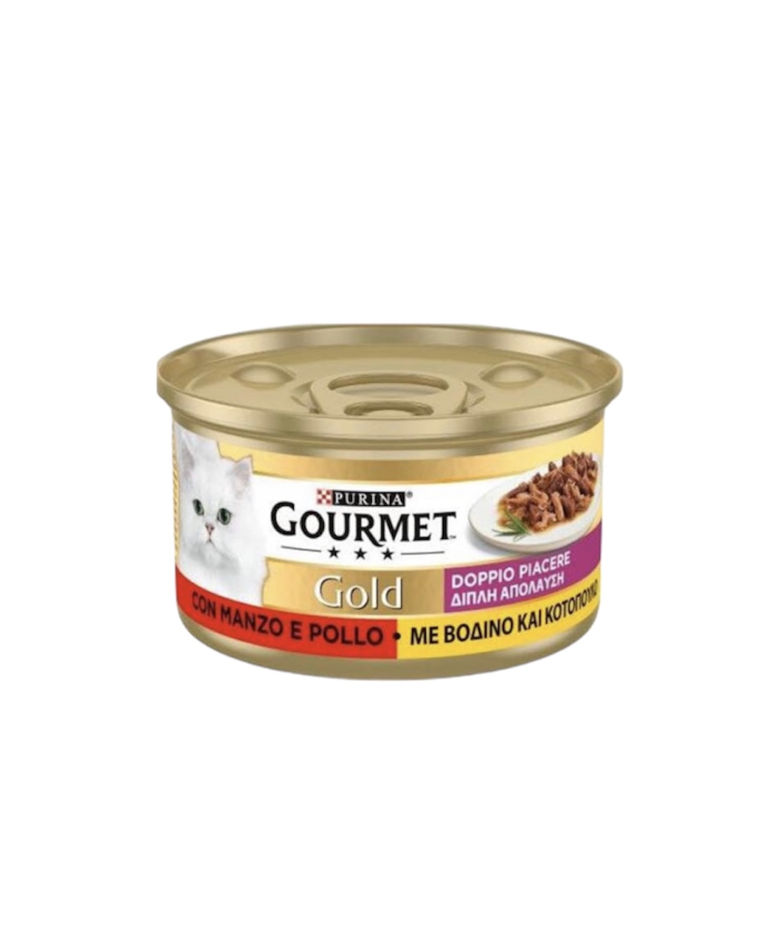 Purina Gourmet Gold Διπλή Απόλαυση με Βοδινό & Κοτόπουλο 85gr