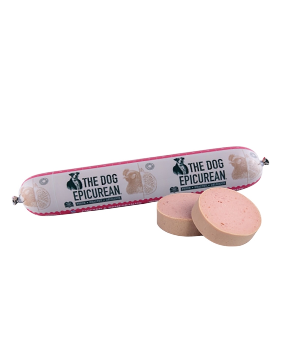 The Epicurean Dog Σαλάμι με Κοτόπουλο & Ρόδι 800gr