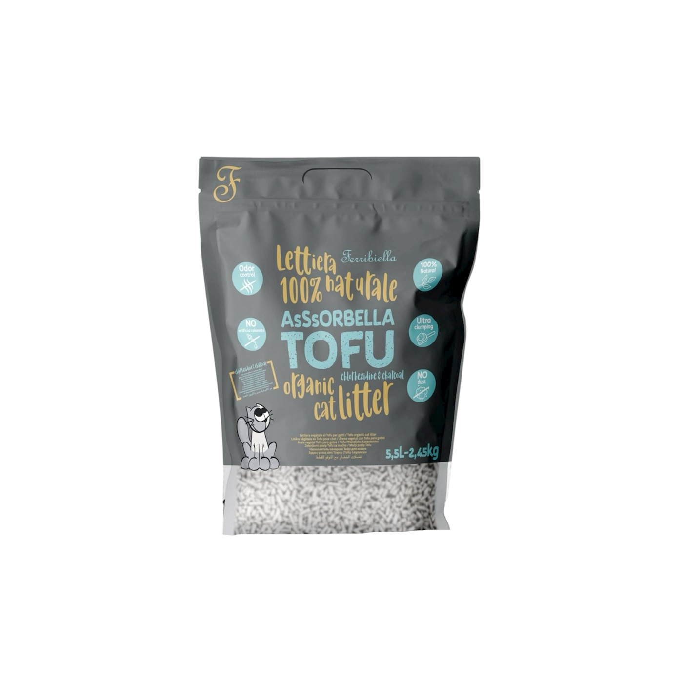 Asssorbella Tofu Με Ενεργό Άνθρακα & Χλωρεξιδίνη 5.5Lt