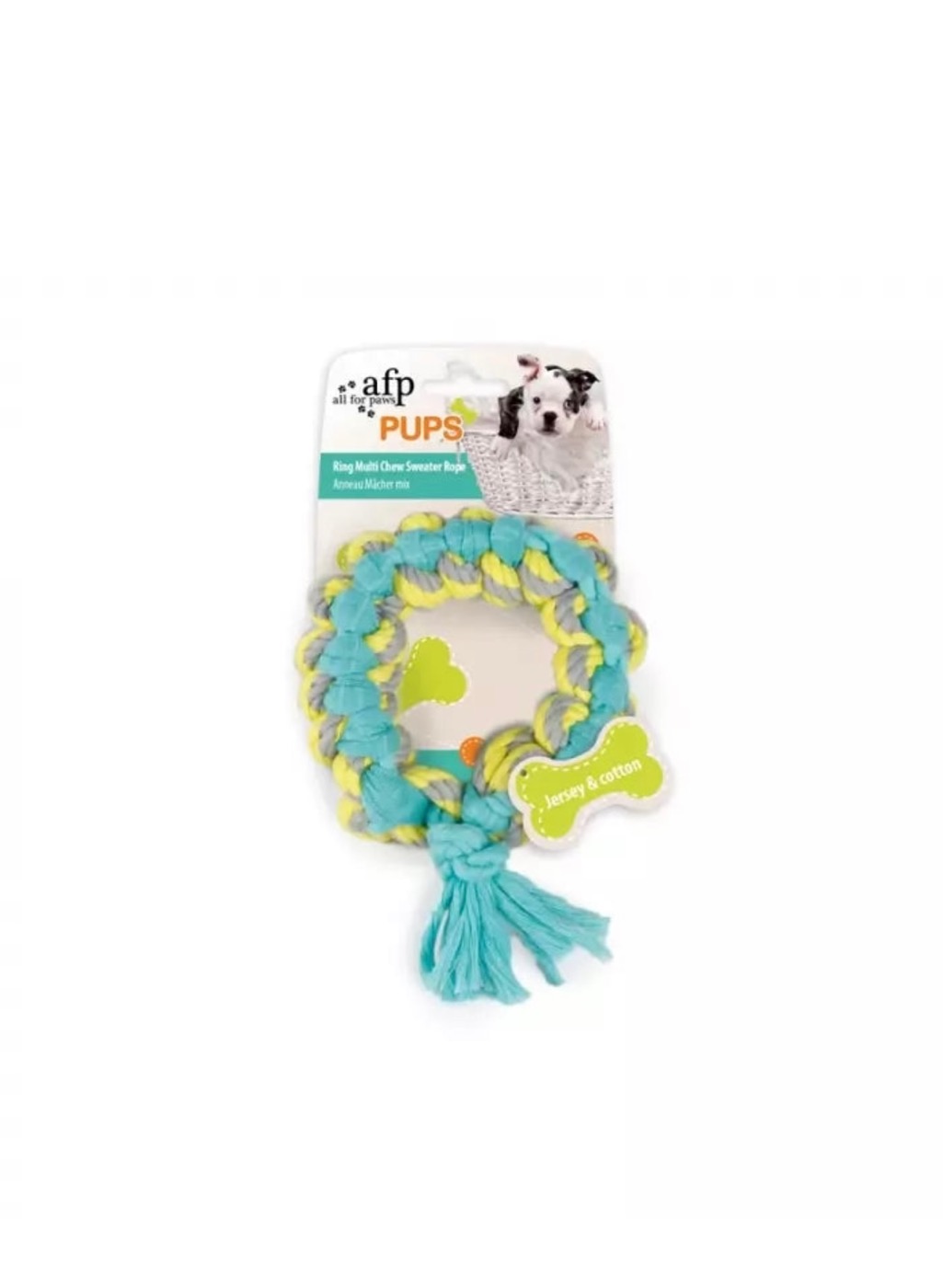 All For Paws Ring Multi Chew Sweater Rope Pups 9cm