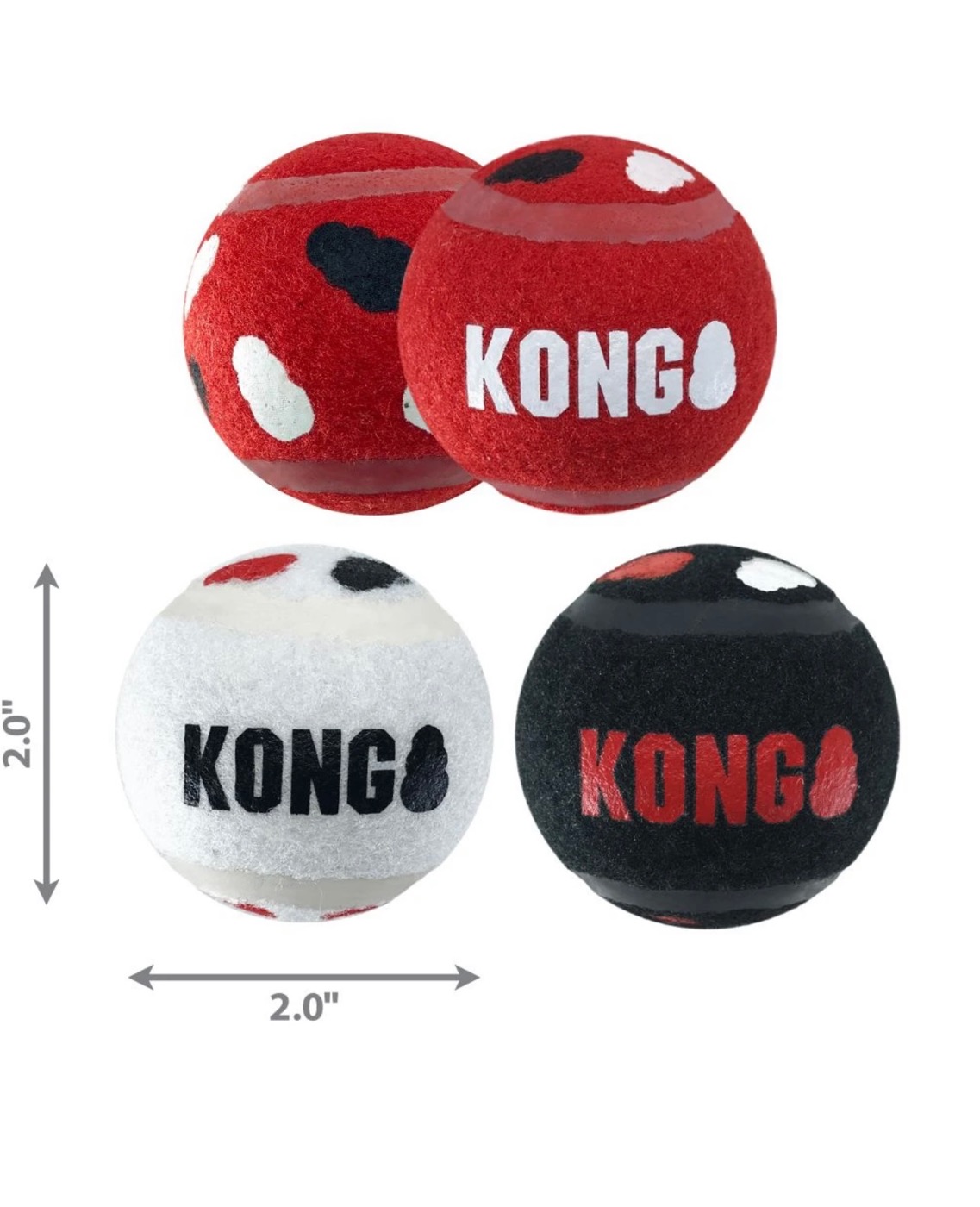 Kong Signature Sport Balls Small 3τμχ