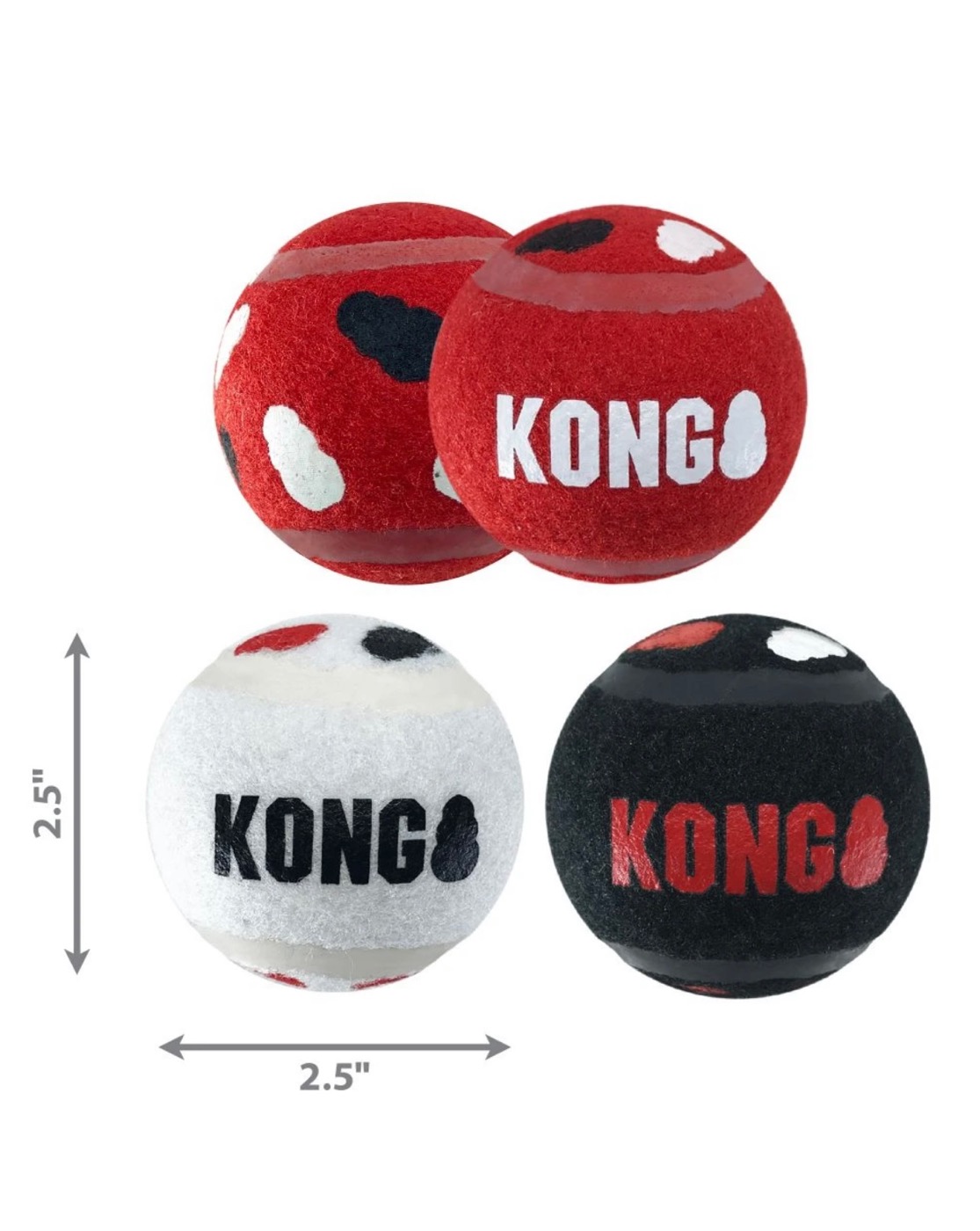 Kong Signature Sport Balls Medium 3τμχ