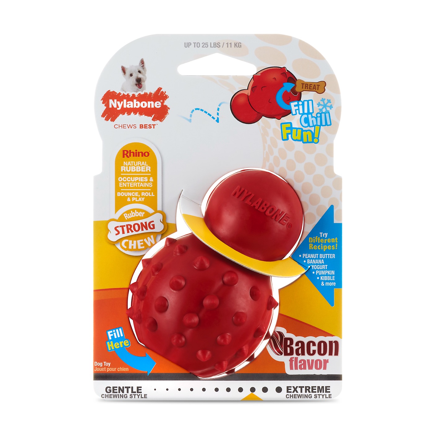Nylabone Bacon Strong Cone Chew Small 11kg