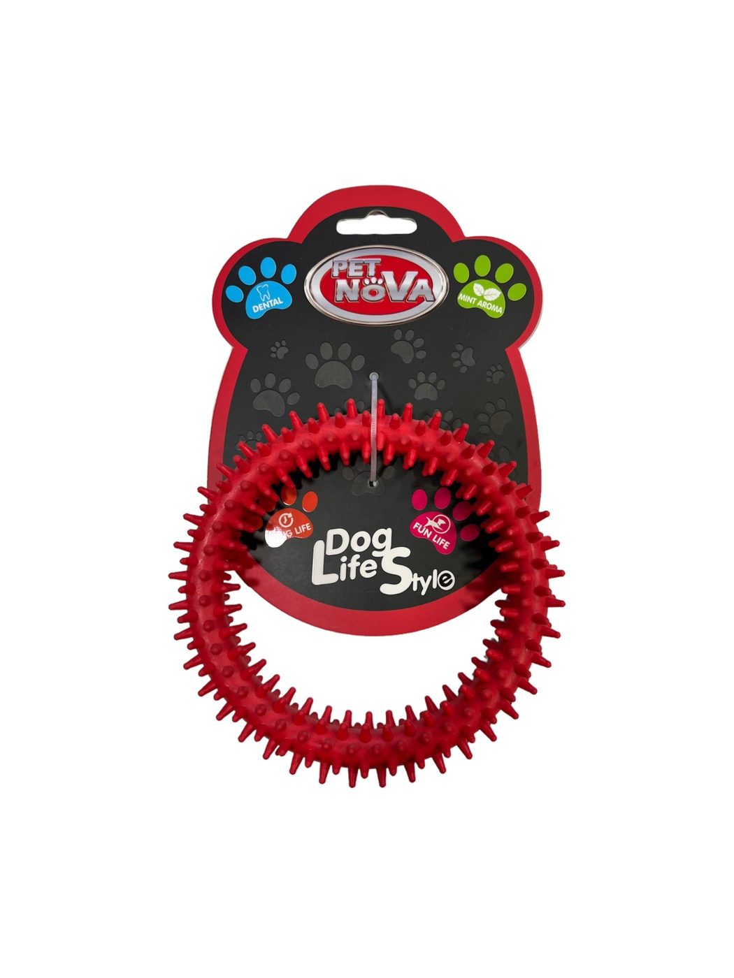 Pet Nova Dental Ring 12.5cm Red 