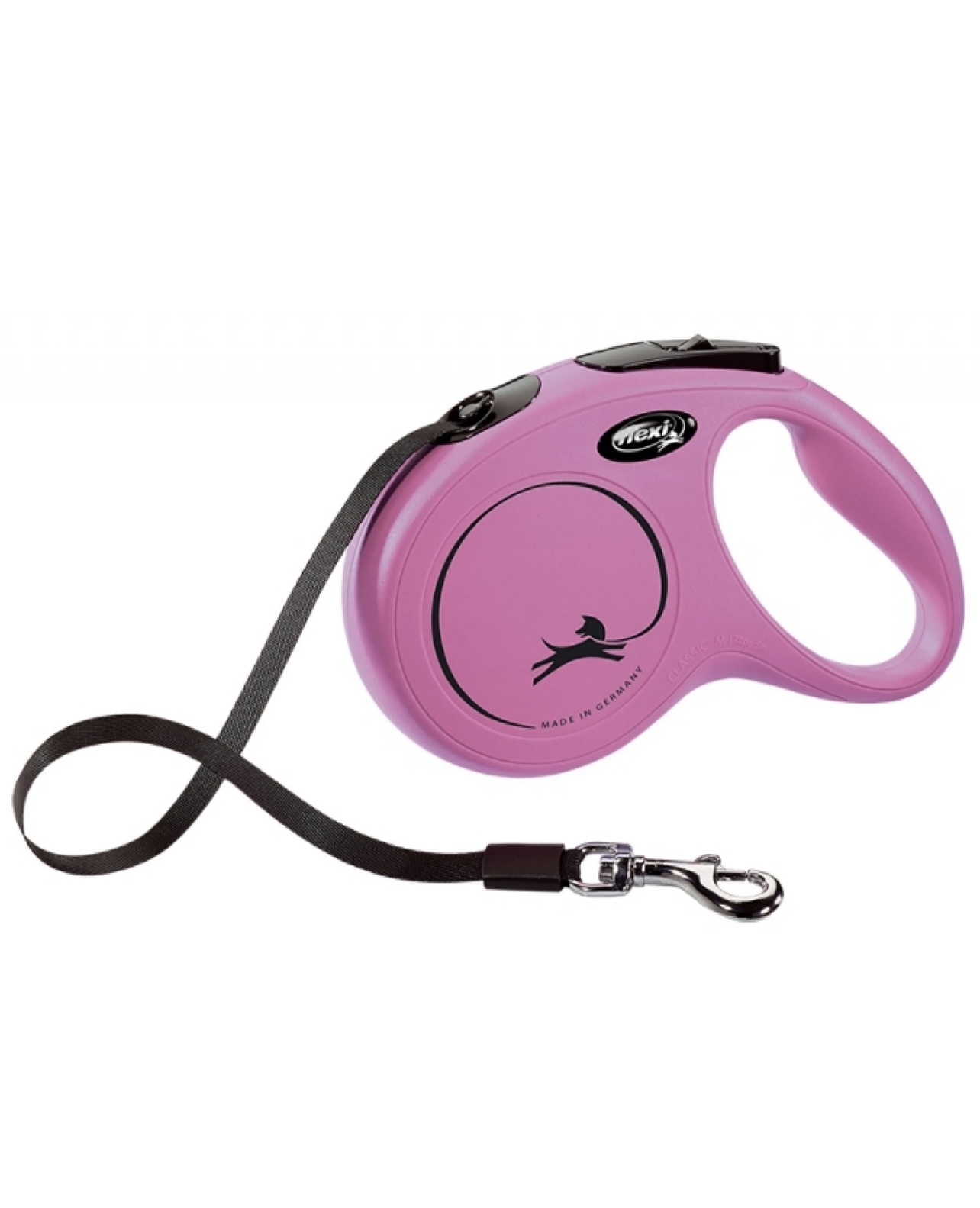 Flexi New Classic Medium Ιμάντας 5m έως 25kg Ροζ