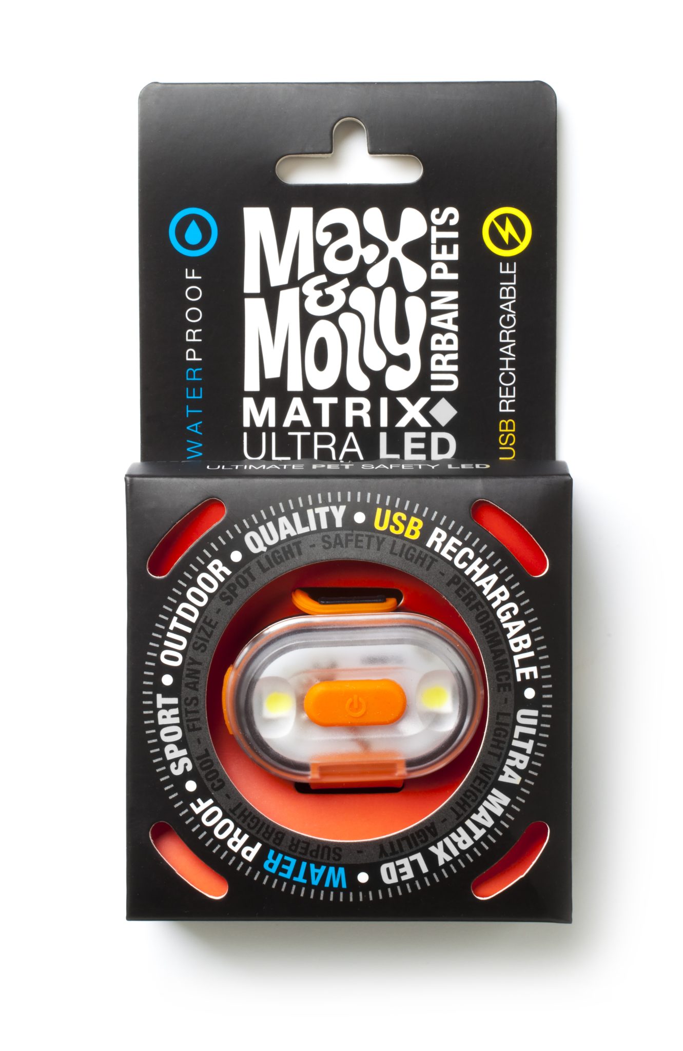 Max & Molly Matrix Ultra Led Safety Orange