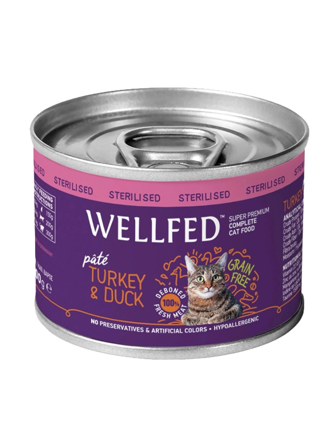 Wellfed Sterilised Adult Turkey & Duck 200gr