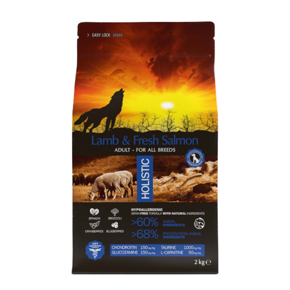 Ambrosia Grain Free Adult Lamb &  Fresh Salmon 2kg