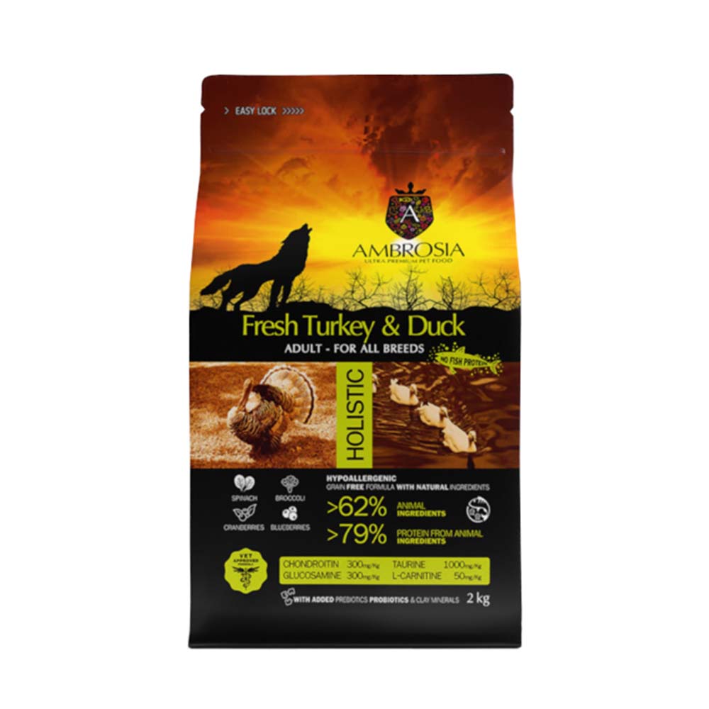 Ambrosia Fresh Turkey & Duck 2kg