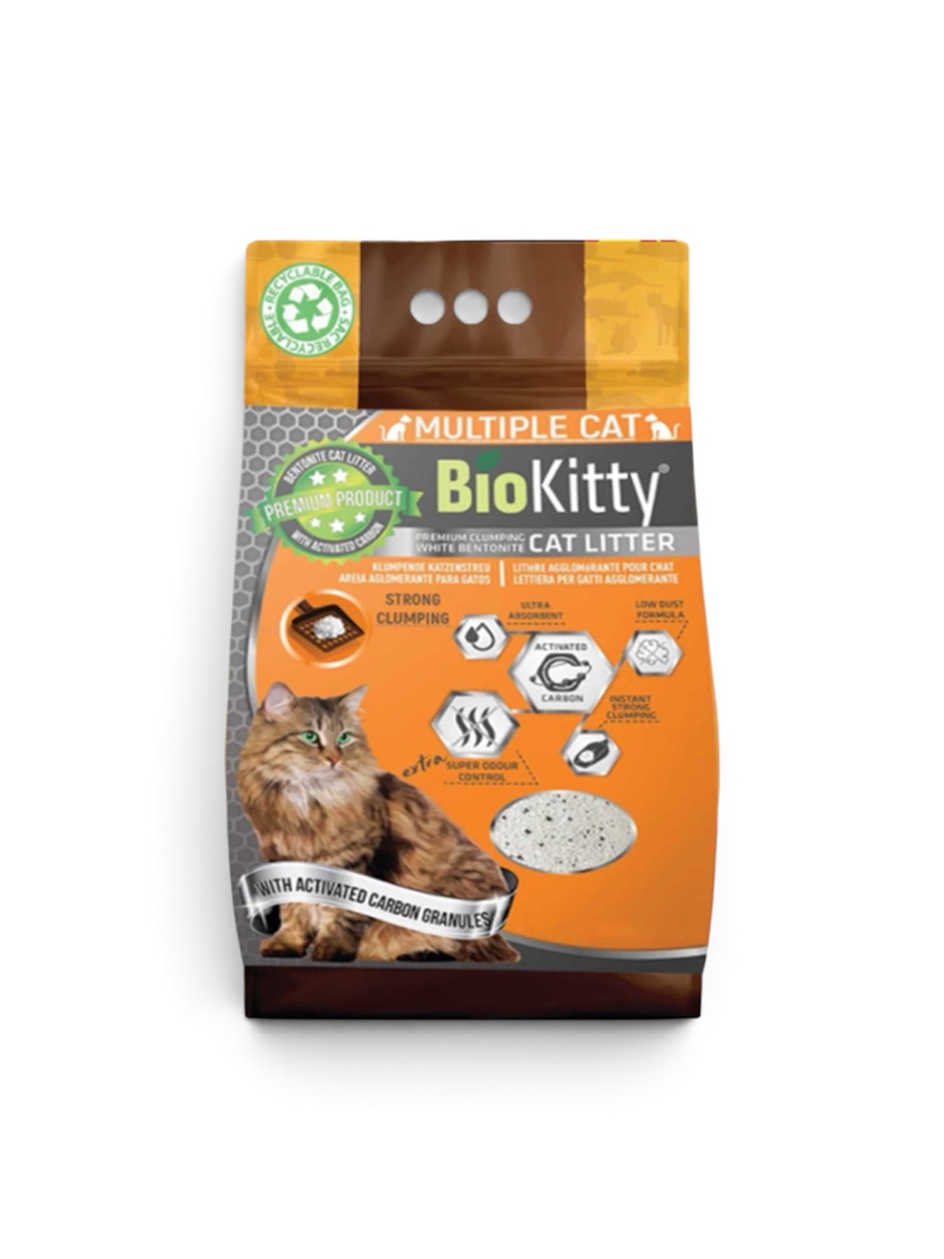 Biokitty Cat Litter Active Carbon 10lt