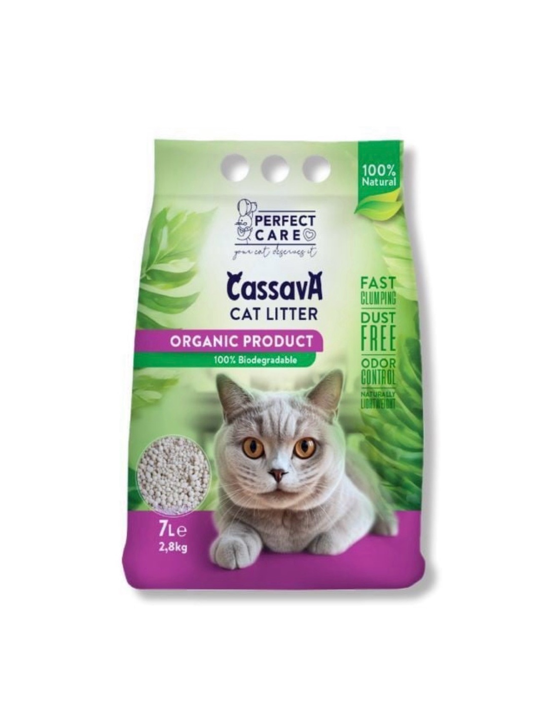 Perfect Care Cat Litter Cassava 7lt